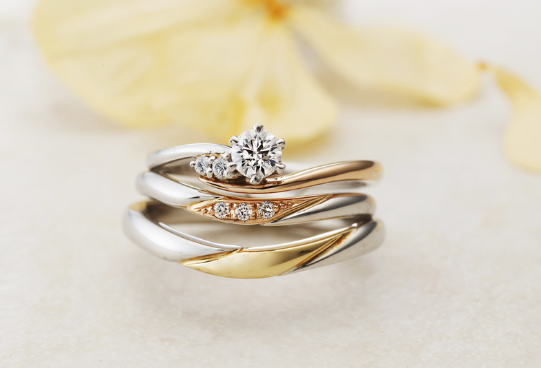 【神戸・三ノ宮】デザインがおしゃれな結婚指輪 コンビリングとは？